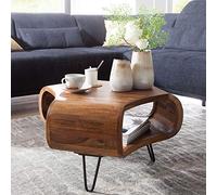 KADIMA Design Massive Table Basse 55x38x55 cm Salon Table Basse en Bois Sheesham