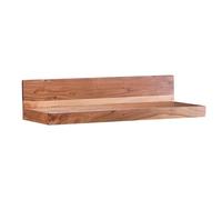 KADIMA DESIGN Mumbai Étagère murale en bois d'acacia massif 80 cm Style maison de campagne Étagère murale en bois véritable Produit naturel