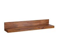 KADIMA DESIGN Mumbai Étagère murale en bois de Sheesham massif 110 cm Style maison de campagne Étagère murale en bois véritable Produit naturel