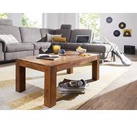 KADIMA Design Sheesham Bois Table Basse Solide Table Basse en Bois Massif 110 x 60 cm