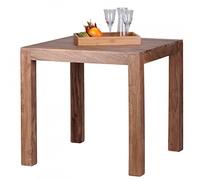 KADIMA Design Table à Manger en Bois Massif carré 80 x 80 cm Salle à Manger de Table de Cuisine d'acacia