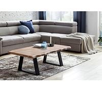 KADIMA Design Table Basse Bois d'acacia 115 x 60 cm Arbre Table Basse du Tronc