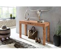 KADIMA DESIGN Table console Acacia en bois massif 110 cm de bureau de coiffeuse de tiroir