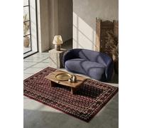 KADIMA DESIGN Tapis à Poils Courts Motif géométrique Facile à Entretenir Lavable Durable Rouge 240x340 cm Salon Chambre Compatible Chauffage au Sol testé sans substances nocives Oeko-TEX | ALETSCH