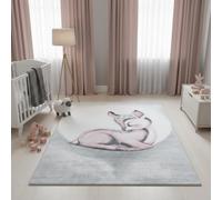 KADIMA DESIGN Tapis à Poils Courts Uni Plat Pratique Lavable Rose 200x290 cm Couloir Entrée Antidérapant | NOLA