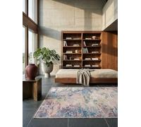 KADIMA DESIGN Tapis à Poils Ras Motif Abstrait Surface Dense Multicolore 160 x 230 cm Lavable Salle à Manger | Cray