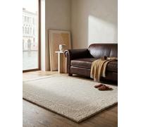 KADIMA DESIGN Tapis à Poils Ras Uni Surface Dense Beige 160 x 230 cm Salle à Manger | Calder