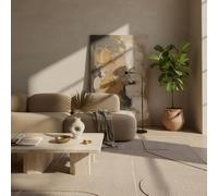 KADIMA DESIGN Tapis bohème Microfibre Doux Motif Ethnique Vintage Poils Courts Lavable intérieur Beige 120x170 cm Salon Chambre Chauffage au Sol Oeko-TEX | LAVAREDO