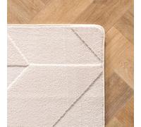 KADIMA DESIGN Tapis bohème Microfibre Doux Motif Ethnique Vintage Poils Courts Lavable intérieur crème 200x290 cm Salon Chambre Chauffage au Sol Oeko-TEX | LAVAREDO