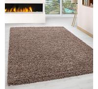 KADIMA DESIGN Tapis Chambre Shaggy épais Doux Moderne uni Moka 200x290 cm