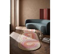 KADIMA DESIGN Tapis de Couloir Motif Abstrait Ambiance Soignée Rose 80 x 300 cm Séjour Bureau | Soar