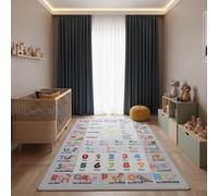 KADIMA DESIGN Tapis Enfant Route Jeu Motif Rue Circulation sûr Doux Lavable Robuste Gris 140x200 cm Chambre Enfant Chauffage au Sol antidérapant Oeko-TEX | TRAUN