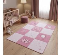 KADIMA DESIGN Tapis Enfant Route Jeu Motif Rue Circulation sûr Doux Lavable Robuste Rose 140x200 cm Chambre Enfant Chauffage au Sol antidérapant Oeko-TEX | TRAUN