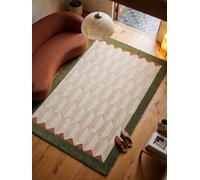KADIMA DESIGN Tapis Laine Salon 5 mm nid d'abeille Vert Olive 160x230 cm