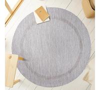 KADIMA DESIGN Tapis Relaxant Poil Moyen Doux Naturel Aspect Laine Lavable Universel Argent 200x200 cm Salon séjour Chauffage au Sol Oeko-TEX | ALSTER