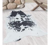 KADIMA DESIGN Tapis Tissé Plat Épuré Minimaliste Lavable Résistant Noir 150x200 cm Salon Chambre Couloir Facile d'entretien Oeko-TEX Compatible Chauffage au Sol | GASTEIN