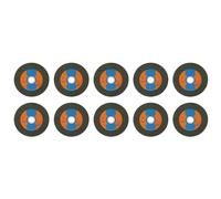 Kadimendium 10 Pièces Roue à Tronçonner en Acier Inoxydable 105x16mm Disque de Coupe en Métal Ultra Fin pour Meuleuse D'angle Meuleuse de Scie Projets de Coupe Rapide sans Bavure Conception