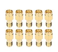 Kadimendium 10 Pièces SMA Adaptateur Inverse Mâle à Femelle Adaptateur RF Câble Conversion Connecteur RF Connecteur SMA Connecteurs Kit 50 Ohms