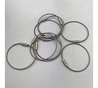 Kadimendium Anneau Métallique en Acier Inoxydable à Haute élasticité, Pratique et Populaire, Idéal pour les Porte-clés ou les Articles Suspendus, 100% Neuf