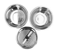 Kadimendium Bassin de Râpe Multifonctionnel en Acier Inoxydable avec Panier de Vidange pour Machine à Salade de Cuisine, Ensemble de Récipients Alimentaires Robustes