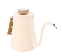 Kadimendium Bouilloire à café à Col de Cygne avec Couvercle Thermomètre pour un Brassage Parfait, Pot Compact en Acier Inoxydable 304 pour un Usage Domestique