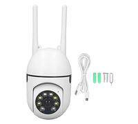 Kadimendium Caméra de Sécurité USB Ampoule 2MP 1920x1080 WiFi HD Vision Nocturne Murale sans Fil Webcam Caméra de Surveillance Extérieure