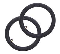 Kadimendium Chambre à Air 2 Pièces pour Vélo Pliant, Chambre à Air en Caoutchouc Butyle avec Valve, Contrôle de la Pression des Pneus, Adaptée aux Vélos de Route, Noir (14 * 2.125)