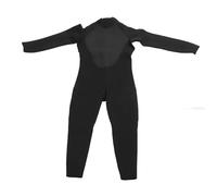 Kadimendium Combinaison de Plongée en Néoprène 3mm, Protection UV Complète pour la Plongée en Apnée, Le Surf, la Natation, Noire, Manches Longues, Fermeture éclair sur Le Devant (M)