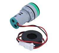 Kadimendium Compteur de Courant Numérique, Ampèremètre Universel, Indicateur de Signal, Lumière Verte pour Mesurer le Courant à Usage Industriel, 220V AC AD16-22DSA (Vert)