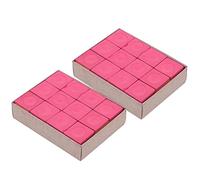 Kadimendium Craies de Bâton de Queue 24 Pièces, Accessoire de Billard Antidérapant pour Poudre Délicate et électricité Statique Minimale (Rouge)