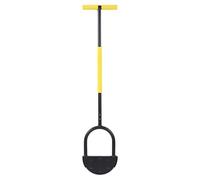 Kadimendium Demi-Lune Tondeuse à Gazon Haute Dureté en Acier au Carbone Longue Poignée Pelle de Coupe Manuelle pour Jardin