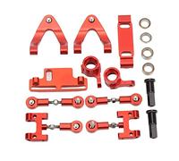 Kadimendium Ensemble de Coupelles de Direction pour Bras Inférieur Supérieur RC en Alliage D'aluminium, Kit D'accessoires Métalliques Résistants à l'usure pour WPL D12, Support de Fonctionnement