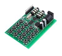 Kadimendium Générateur Audio DTMF, Module émetteur Double tonalité | Deux sorties 3,5 mm, plage 5-24 V CC, interface MCU compatible, 16 tonalités