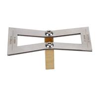 Kadimendium Jauge à Queue D'aronde en Acier Inoxydable, Règle à Queue D'aronde pour le Travail du Bois, Jauge de Joints en Bois pour L'épissure de Plaques, Réparation de Fissures, (pas d'échelle)