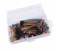 Kadimendium Kit de Composants électroniques, Kit de Démarrage avec Planche à Pain de 830 Points d'attache pour Débutants, Apprentissage de la Programmation
