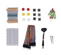 Kadimendium Kit électronique Starter Fun Development Pack 400 Trous Breadboard pour R3, Divers Composants, PCB, Débutants pour Apprendre la Programmation