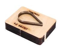 Kadimendium Matrice de Découpe du Cuir en Forme de Goutte D'eau, en Acier allié Durable pour Projets Artisanaux 50x29mm, 1 unité