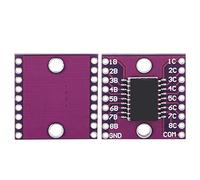 Kadimendium Module Réseau Darlington ULN2803A, Pilote 8 Canaux 50 V 500 MA | Réseau de Transistors à Courant élevé, Pilote de Relais et D'affichage LED, Compatible TTL CMOS, Résistance de Base 2,7 kΩ,