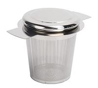 Kadimendium Passoire à thé Filtre à Mailles Fines avec Couvercle Design élégant pour Tasse, Tasse, Pot en Acier Inoxydable Infuseur thé pour Amateur de (égouttoir en acier inoxydable)