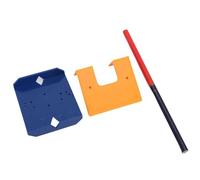 Kadimendium Pièce D'installation de Charnière Magnétique pour un Positionnement Précis de 2mm, Outil Auxiliaire pour Portes D'armoires, Matériau ABS Durable, 1 Paquet