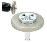 Kadimendium Pierre à Aiguiser 5,6 Cm, Meule en Acier Inoxydable, Grain 180 pour Couteau, Kit D'accessoires pour Outils (180 mailles)