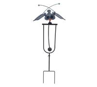Kadimendium Piquet de Chouette simulé en Fer de qualité Supérieure, Fait à la Main avec Joints Flexibles, Décoration de Jardin Parfaite, Envergure de 12,6 Pouces
