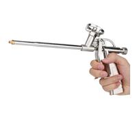 Kadimendium Pistolet à Mousse de Pulvérisation Pratique, Outil Applicateur Isolant en PU pour Projets de Bricolage, Conception Compacte et Robuste, Matériau en Aluminium