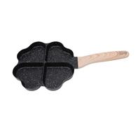 Kadimendium Poêle à Omelette Antiadhésive en Forme de Cœur, 4 Tasses, pour une Cuisson Efficace, Parfaite pour les Petits Déjeuners entre Amis