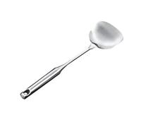 Kadimendium Spatule en Acier Inoxydable, Tourneur Solide et Durable pour Cuisiner et Remuer avec Poignée Allongée 10 X 38 Cm