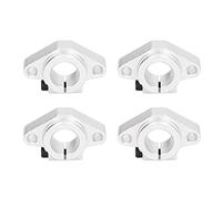 Kadimendium Support de Guidage de Rail en Alliage D'aluminium à Haute Résistance au Frottement pour équipement Précis, Sablage, Oxydation Ordinaire, Support de Guidage de Rail 4 Pièces, adapté aux