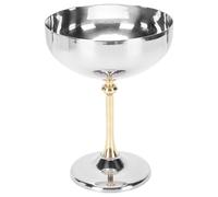 Kadimendium Tasse de Service de Crème Glacée en Acier Inoxydable, Forme de Gobelet Créative pour le Dessert, Idéale pour la Maison et les Fêtes 5,7x4,3 Pouces (B)