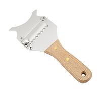 Kadimendium Trancheuse à Fromage à Truffe Polyvalente et Réglable en Acier Inoxydable, Rasoir à Chocolat avec Manche en Bois, Tranche Fine à épaisse, 7,68 X 3,15 X 0,47 Pouces, Idéal pour les Cafés