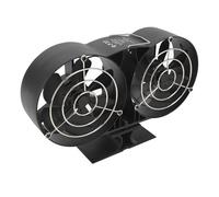 Kadimendium Ventilateur de Cheminée à 12 Pales Faisant Circuler Efficacement L'air Chaud pour les Poêles à Bois Conception Compacte en Aluminium 25,5 X 5, X 16 Cm