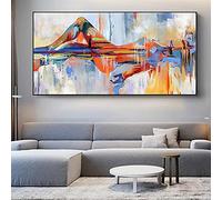 KADING Grande Taille Aquarelle Femme Abstraite Affiche et Impressions Religion Toile Peintures Mur Art Photo pour Salon Décoration 85x165cm(34x65in) Avec Cadre